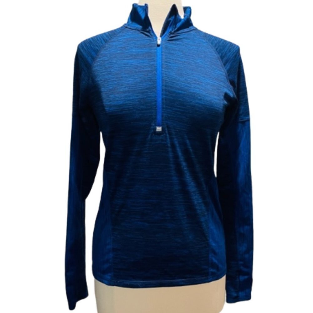 Athleta Blue Pull Over Jacket Size Small